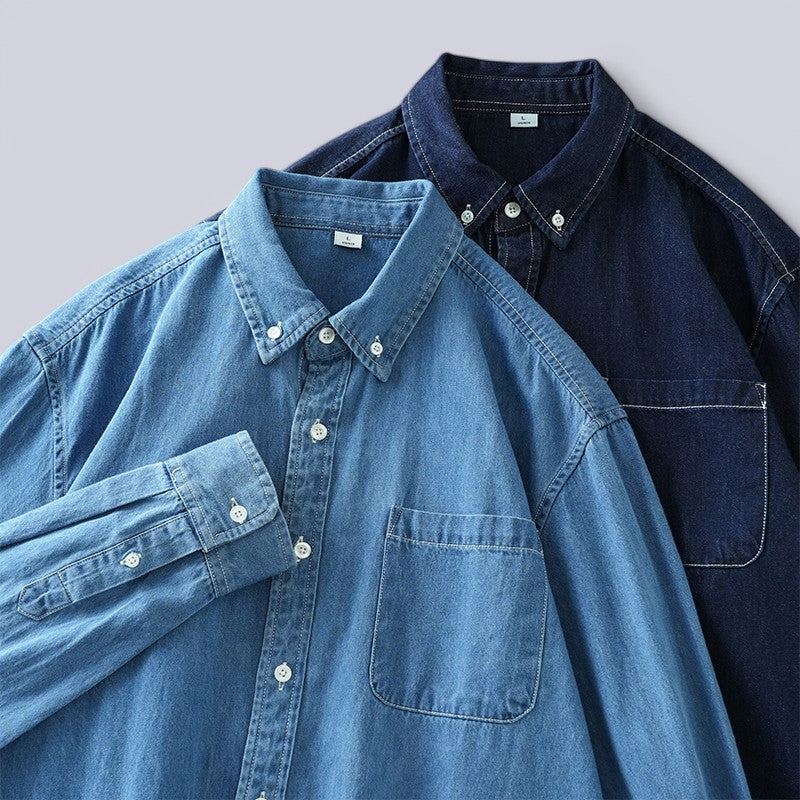 Amalfi Long Sleeve Denim Shirt - Sydney Fraiser