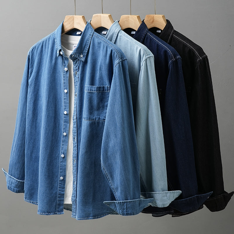 Amalfi Long Sleeve Denim Shirt - Sydney Fraiser