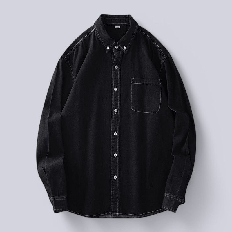 Amalfi Long Sleeve Denim Shirt - Sydney Fraiser