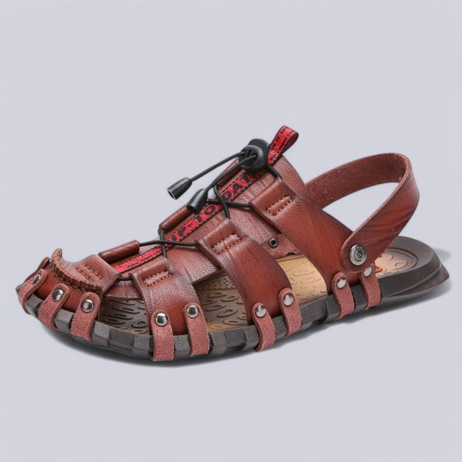 Firenze Leather Fisherman Sandals - Sydney Fraiser