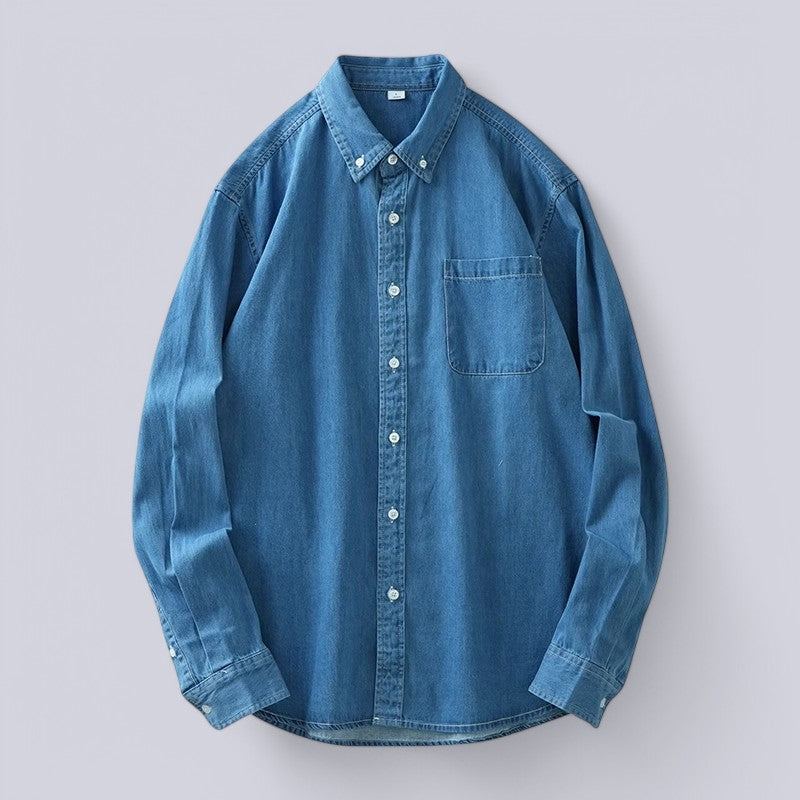 Amalfi Long Sleeve Denim Shirt - Sydney Fraiser