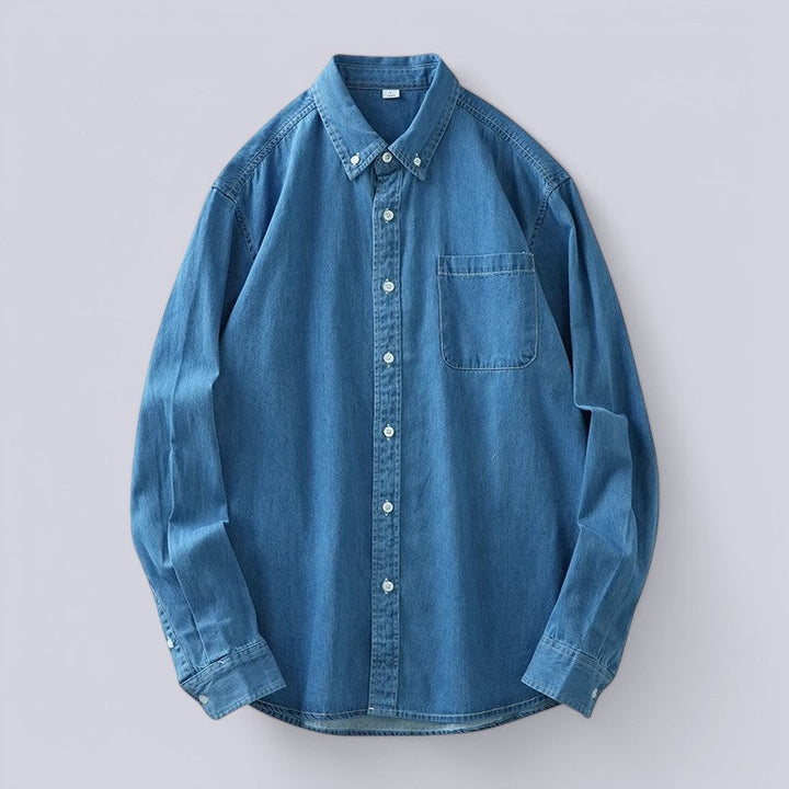 Amalfi Long Sleeve Denim Shirt - Sydney Fraiser