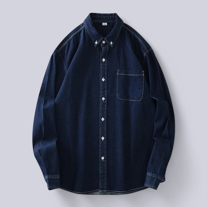 Amalfi Long Sleeve Denim Shirt - Sydney Fraiser