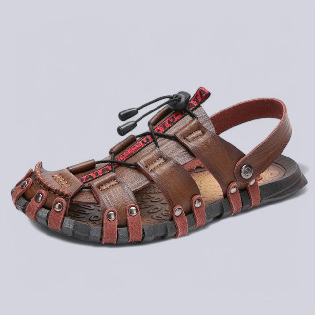 Firenze Leather Fisherman Sandals - Sydney Fraiser