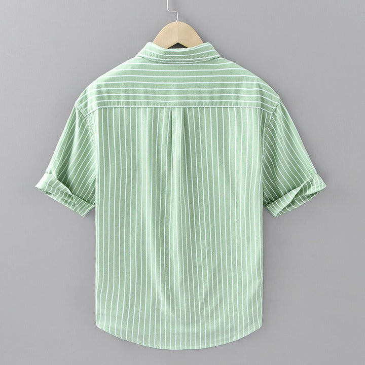 Serino Linen Striped Shirt - Edward Fraiser