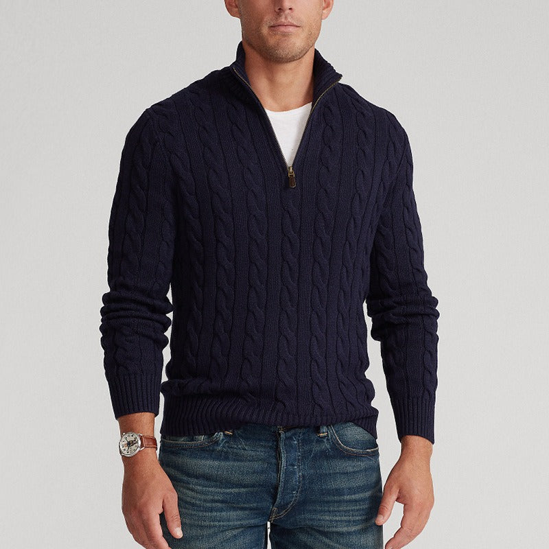 Leonardo - Wool Quarter-Zip - Edward Fraiser