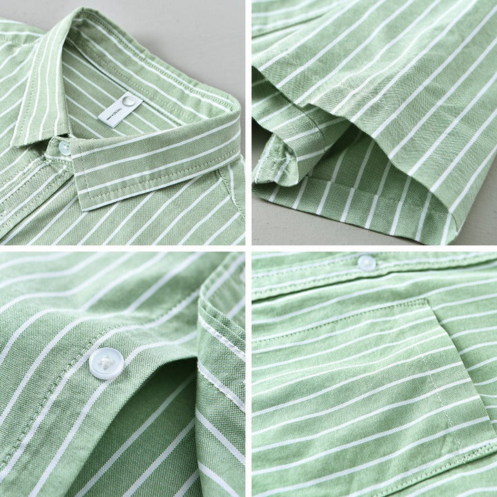 Serino Linen Striped Shirt - Edward Fraiser