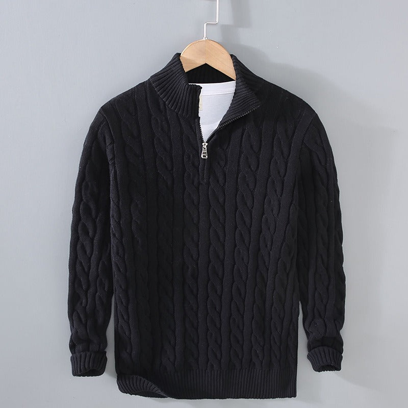 Leonardo - Wool Quarter-Zip - Edward Fraiser