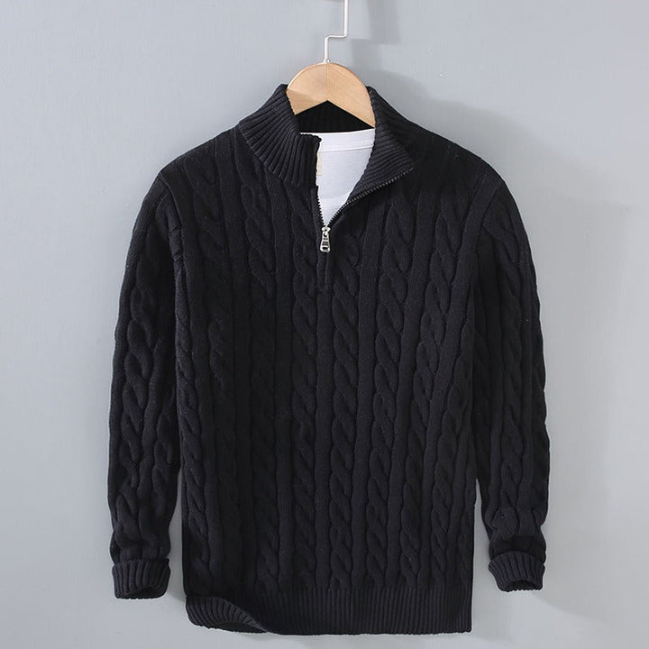 Leonardo - Wool Quarter-Zip - Edward Fraiser