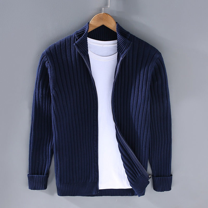 Lorenzo - Hand-knit Cotton Cardigan - Edward Fraiser