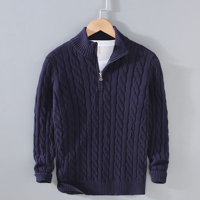 Leonardo - Wool Quarter-Zip - Edward Fraiser