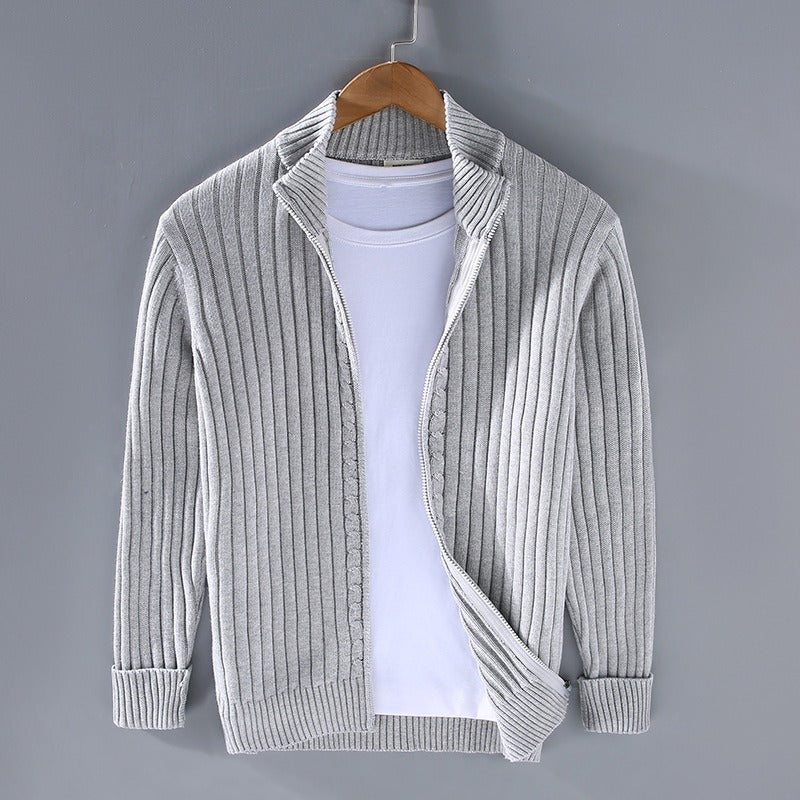 Lorenzo - Hand-knit Cotton Cardigan - Edward Fraiser