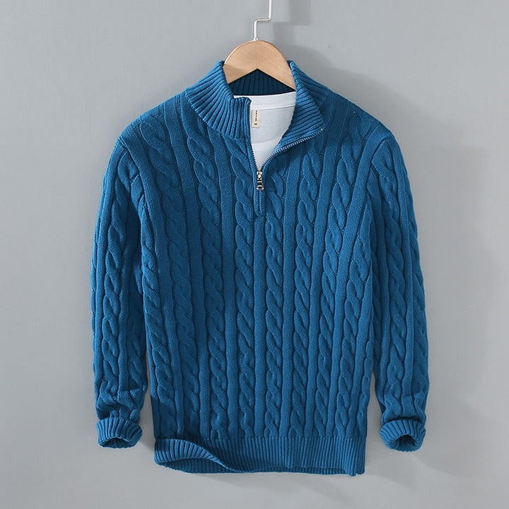 Leonardo - Wool Quarter-Zip - Edward Fraiser