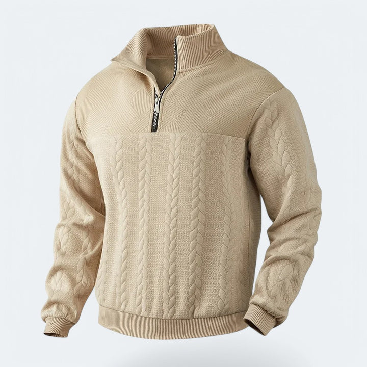 Leonardo Cotton Half Zip - Sydney Fraiser