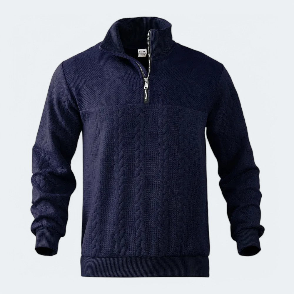 Leonardo Cotton Half Zip - Sydney Fraiser
