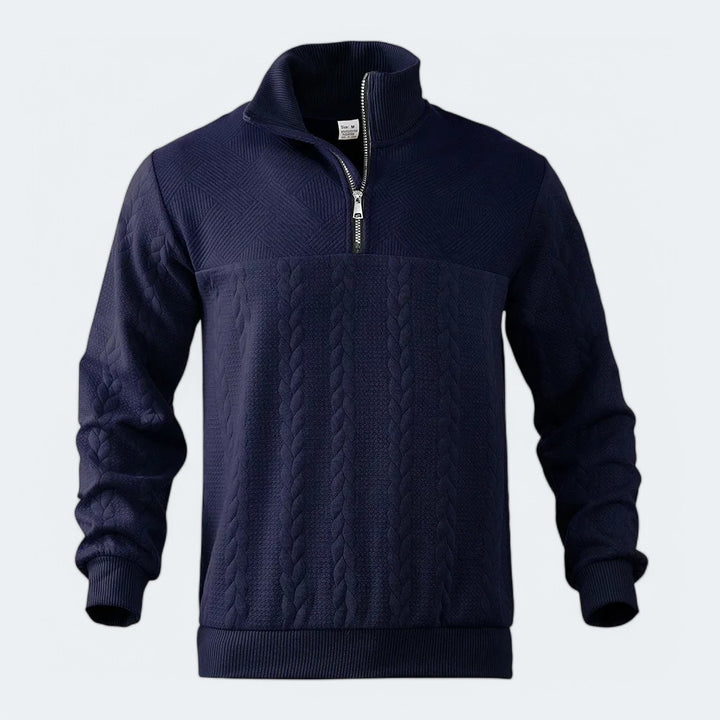 Leonardo Cotton Half Zip - Sydney Fraiser