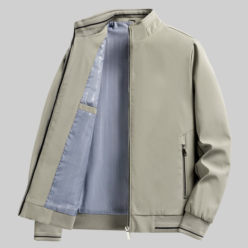 Urban Edge Business Jacket – Stylish Turn-Down Collar with Zipper Closure - Sydney Fraiser