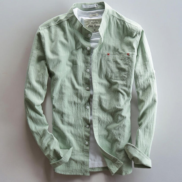 Akita - Japanese Style Linen Shirt - Edward Fraiser