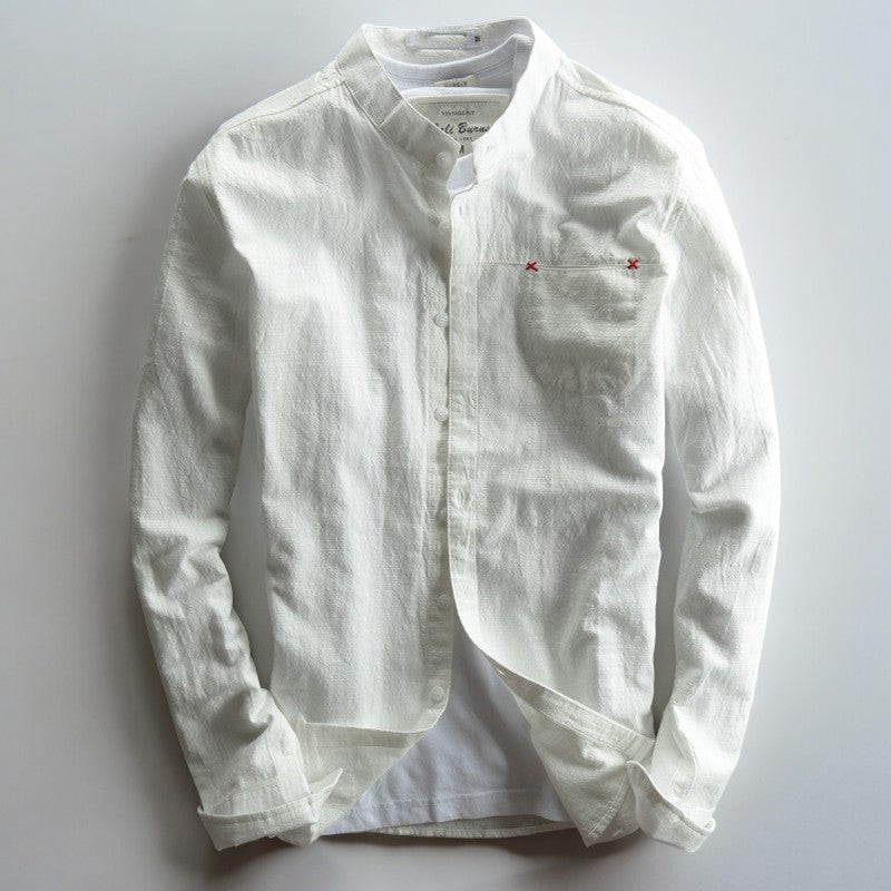 Akita - Japanese Style Linen Shirt - Edward Fraiser