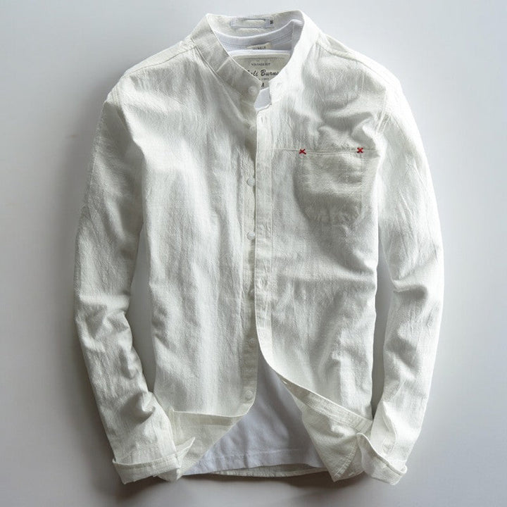 Akita - Japanese Style Linen Shirt - Edward Fraiser