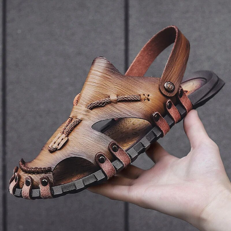 Tribal Genuine Leather Sandals - Edward Fraiser