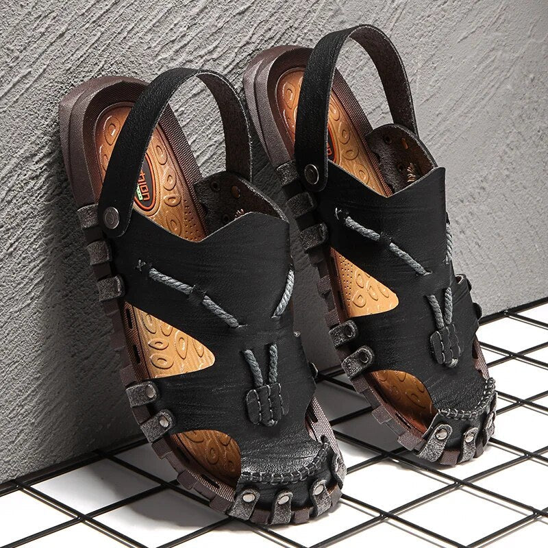 Tribal Genuine Leather Sandals - Edward Fraiser