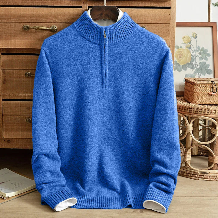 Alicante Cashmere Half-Zip - Edward Fraiser