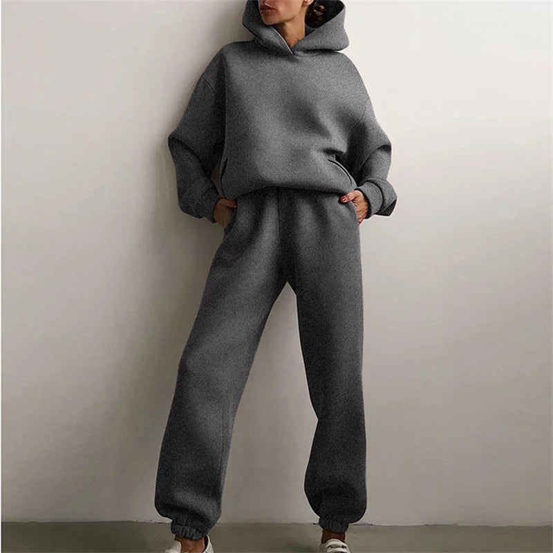Avina Relaxed Fleece Tracksuit Set