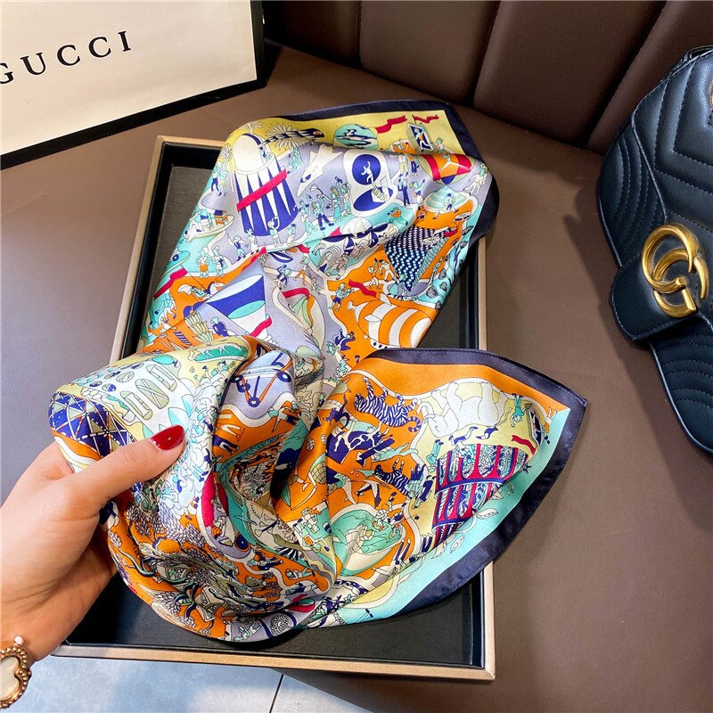 Ravello Painted Silk Scarf