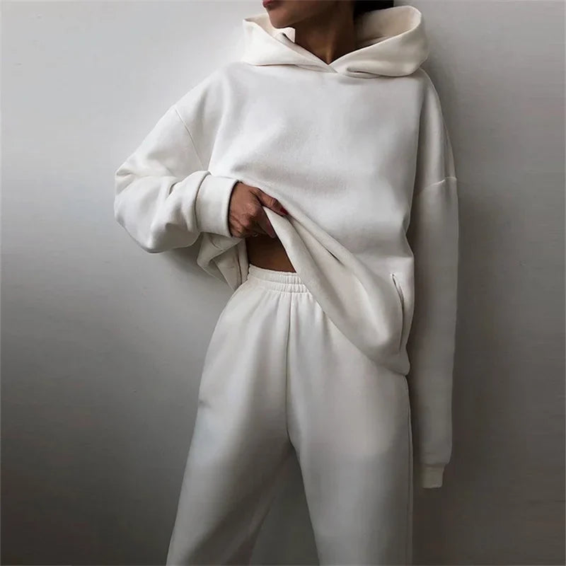 Avina Relaxed Fleece Tracksuit Set