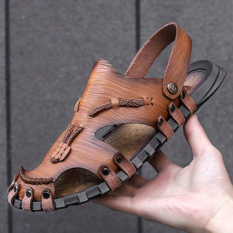 Tribal Genuine Leather Sandals - Edward Fraiser