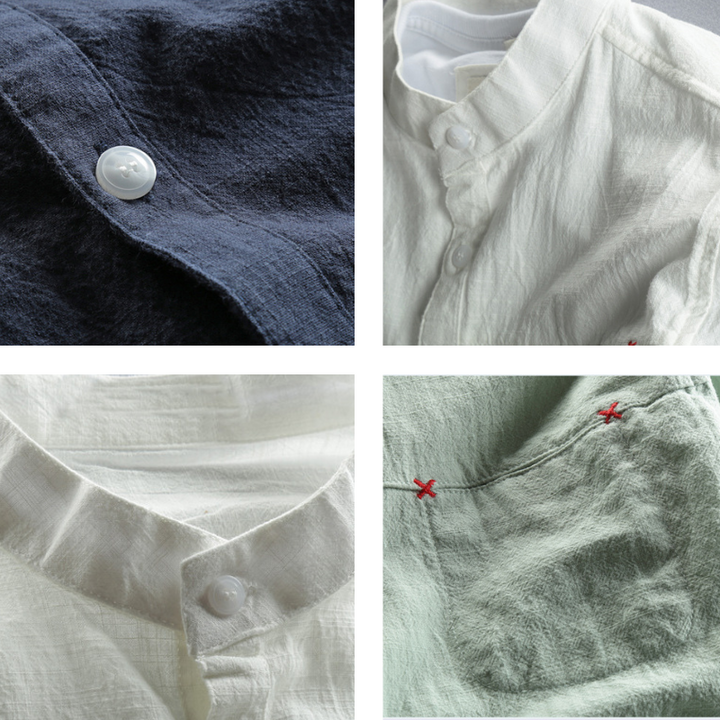 Akita - Japanese Style Linen Shirt - Edward Fraiser