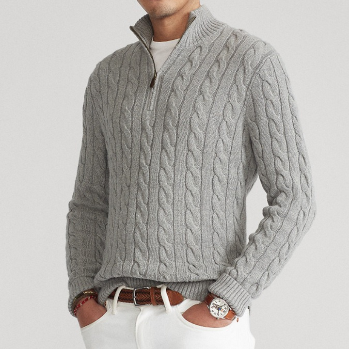 Leonardo - Wool Quarter-Zip - Edward Fraiser
