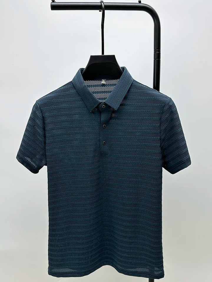 Luxuriously Soft Ace Silk Shirt – Breathable Silk with Unique Mesh Design - Sydney Fraiser