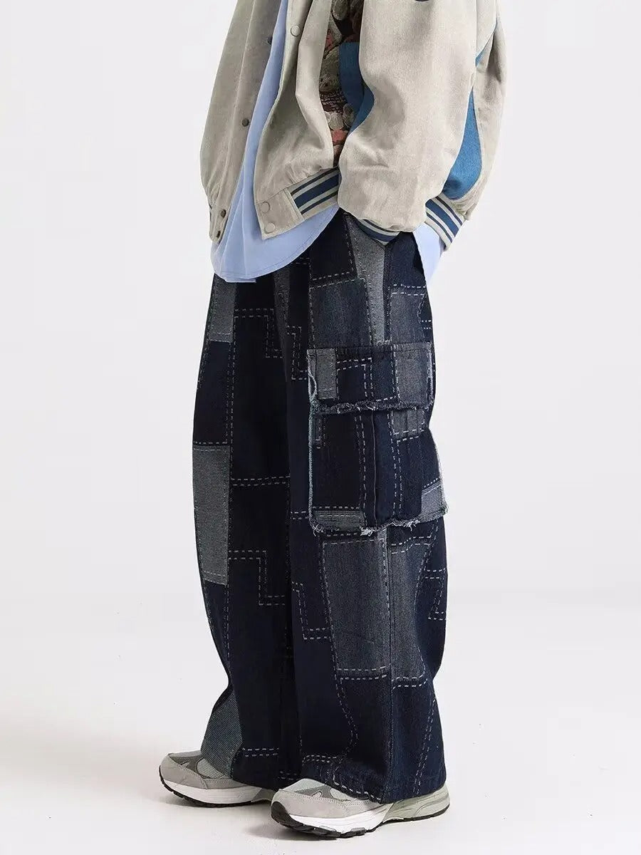 Madeira Patchwork Denim Jeans - Sydney Fraiser