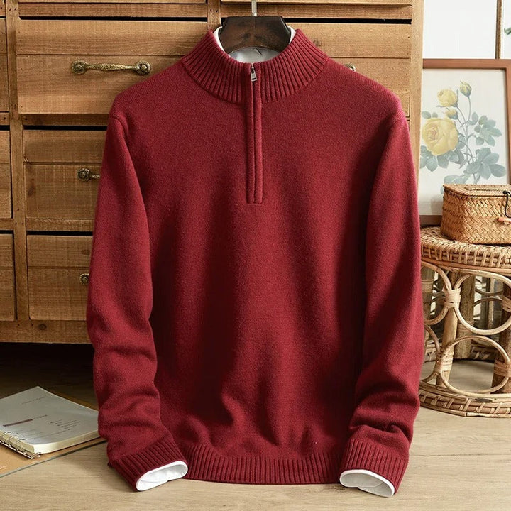 Alicante Cashmere Half-Zip - Edward Fraiser