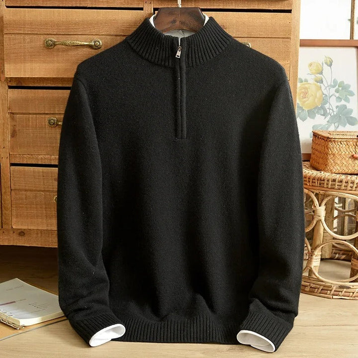 Alicante Cashmere Half-Zip - Edward Fraiser
