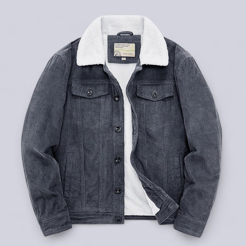 Marcello Corduroy Jacket – Ultra-Soft Padded Interior with Fine-Ribbed Exterior