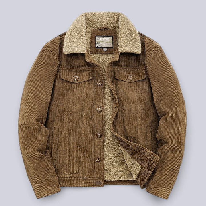 Marcello Corduroy Jacket – Ultra-Soft Padded Interior with Fine-Ribbed Exterior