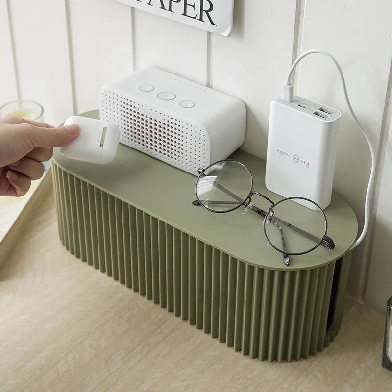 Cable Organizer Box with Lid – Desk Cord Management Solution