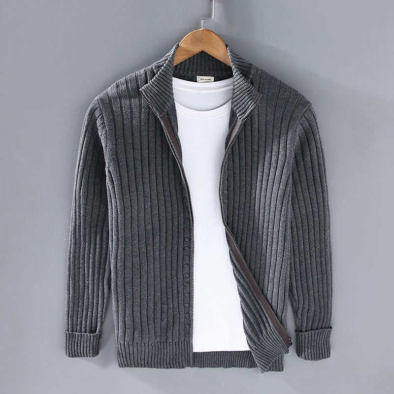 Lorenzo - Hand-knit Cotton Cardigan - Edward Fraiser
