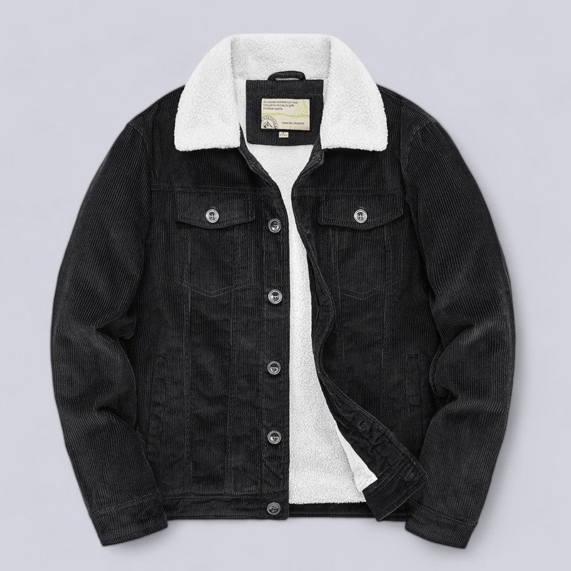 Marcello Corduroy Jacket – Ultra-Soft Padded Interior with Fine-Ribbed Exterior