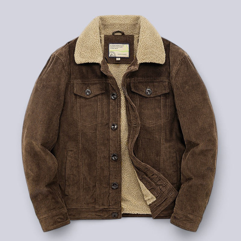 Marcello Corduroy Jacket – Ultra-Soft Padded Interior with Fine-Ribbed Exterior