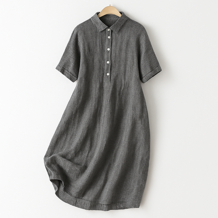 Solana Linen Shirt Dress