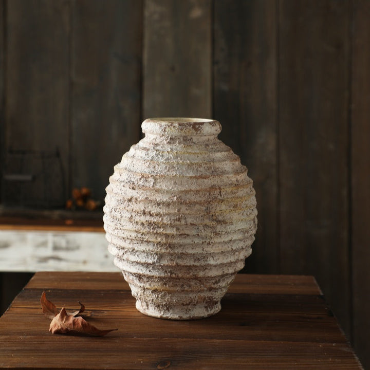Vintage Rough Clay Pottery Vase