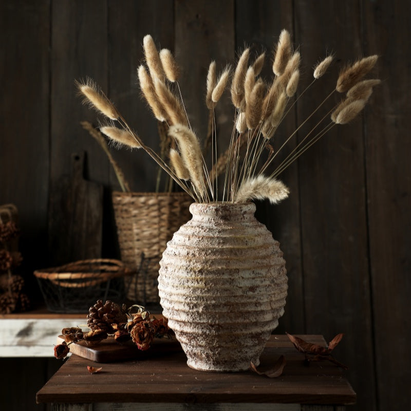 Vintage Rough Clay Pottery Vase