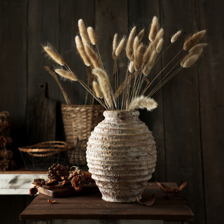 Vintage Rough Clay Pottery Vase
