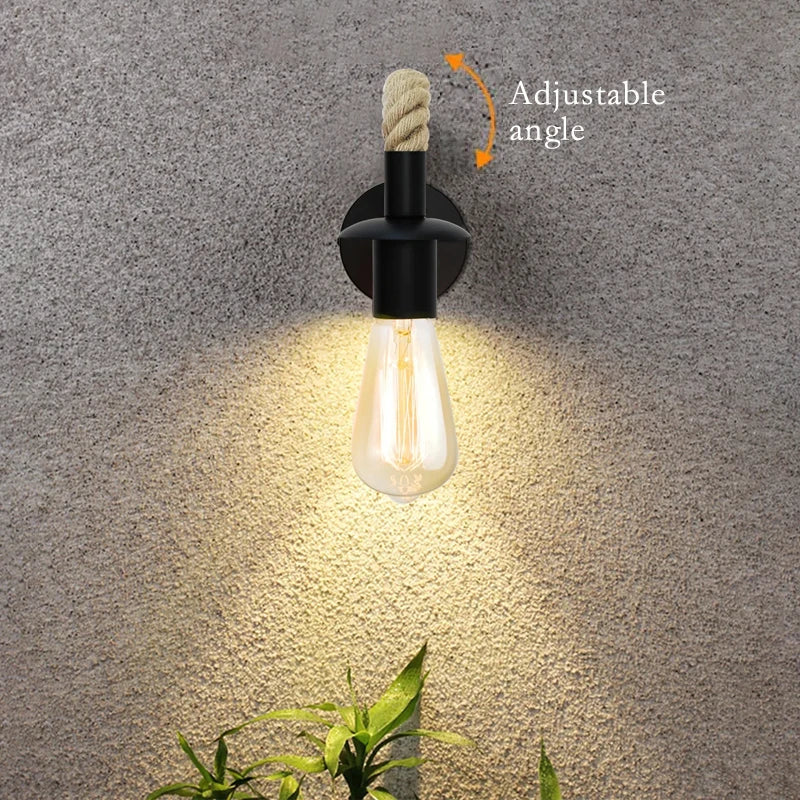 Vintage Rope Wall Lamp