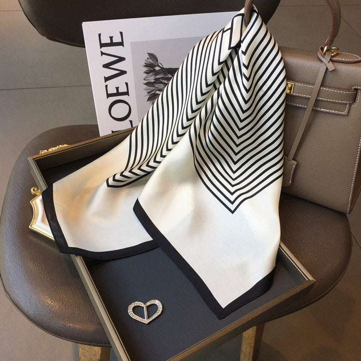 Siena Striped Silk Scarf