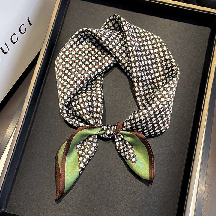Lucca Silk Dot Scarf